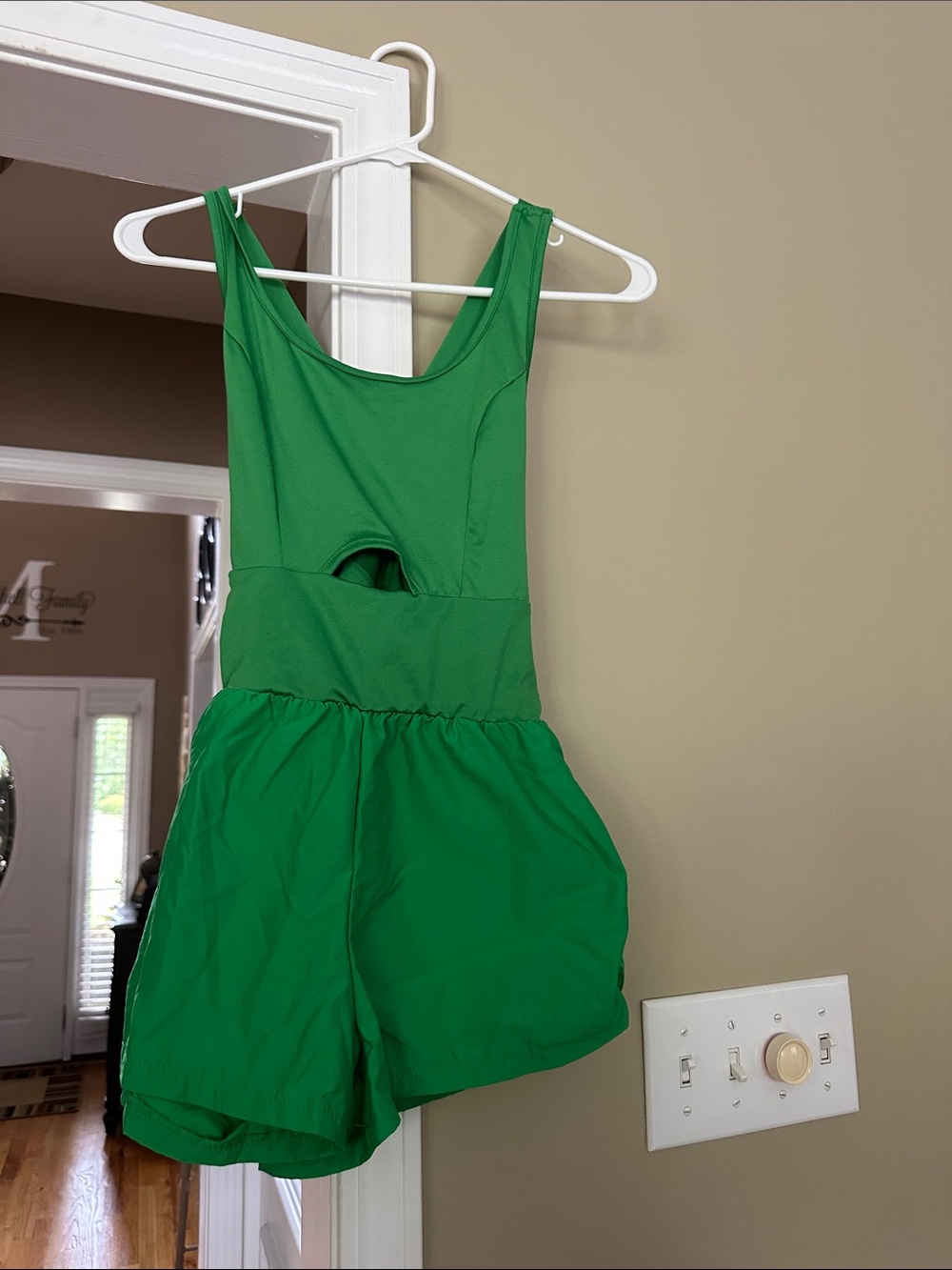 Green Women's Sleeveless Romper Jumpsuit